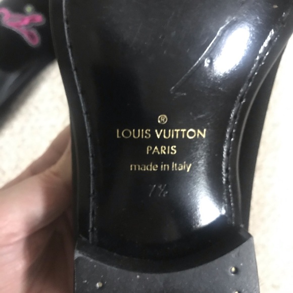 LOUIS VUITTON “Louis V.” Velvet Auteuil Slippers - Picture 10 of 13